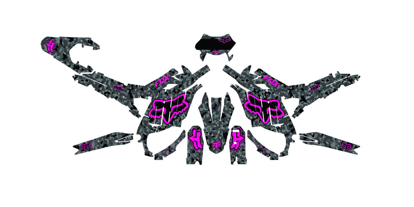 Sur Ron Ultra Bee Graphics Kit - Pink Fox Camo