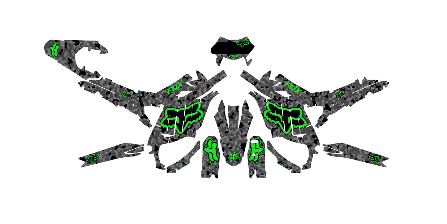 Sur Ron Ultra Bee Graphics Kit - Green Fox Camo