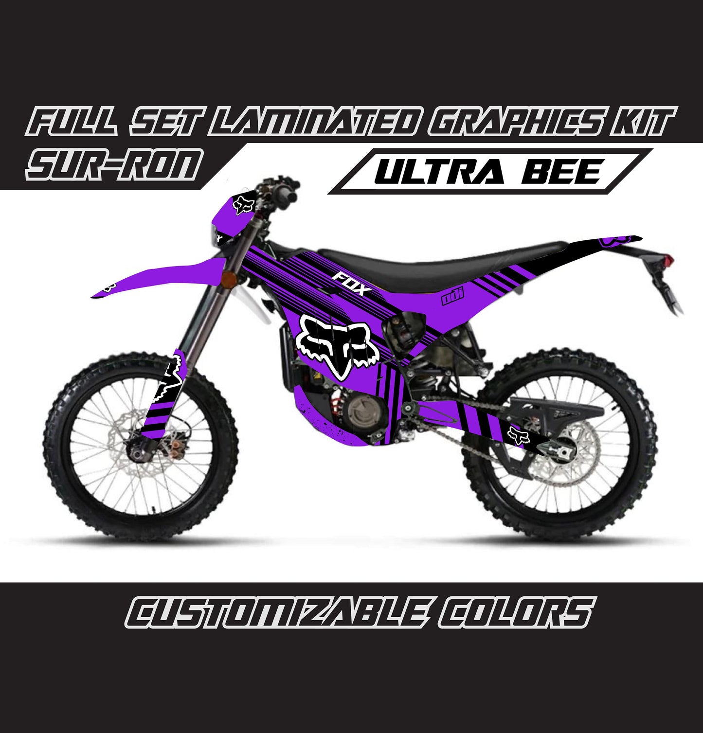 Sur Ron Ultra Bee Graphics Kit - Violet Fox