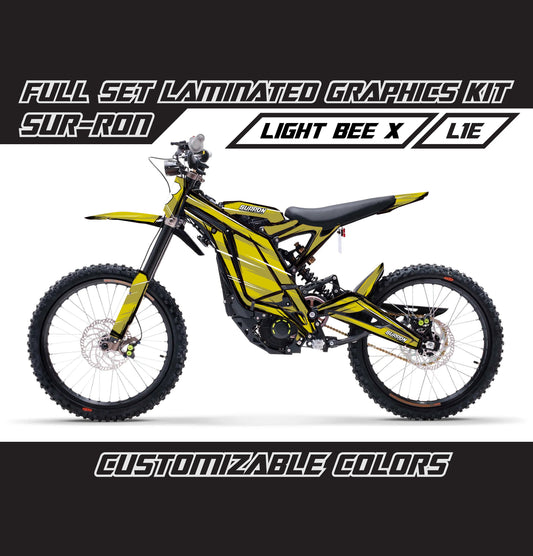 Sur Ron Light Bee X Yellow Cartoon Style Graphics Kit