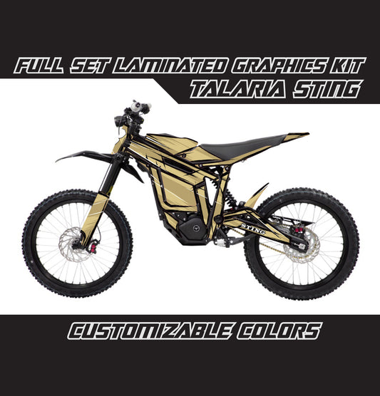 Talaria Sting Graphics Kit - Beige Cartoon Style