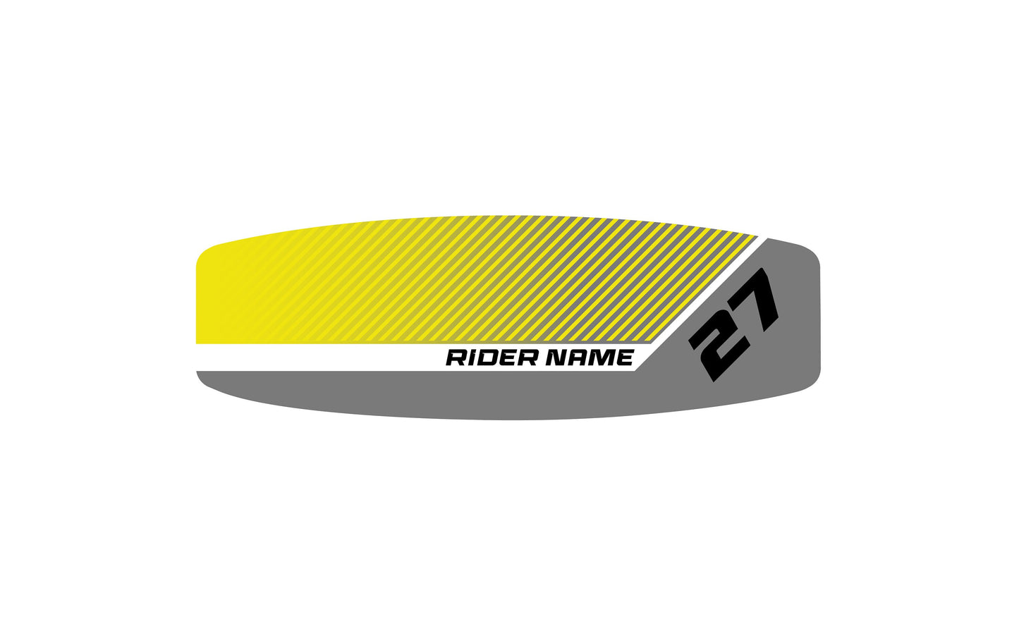 WAKEBOARD Yellow Gray Graphics Kit