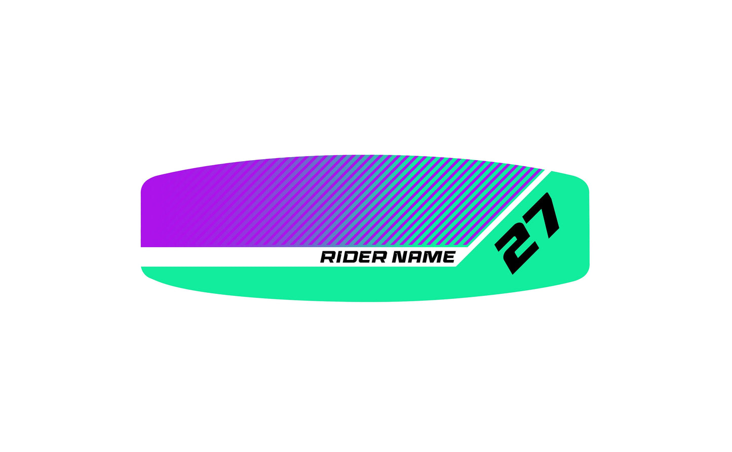 WAKEBOARD Turquoise Violet Graphics Kit