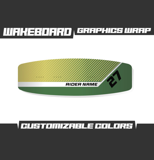 WAKEBOARD Army Green Beige Graphics Kit