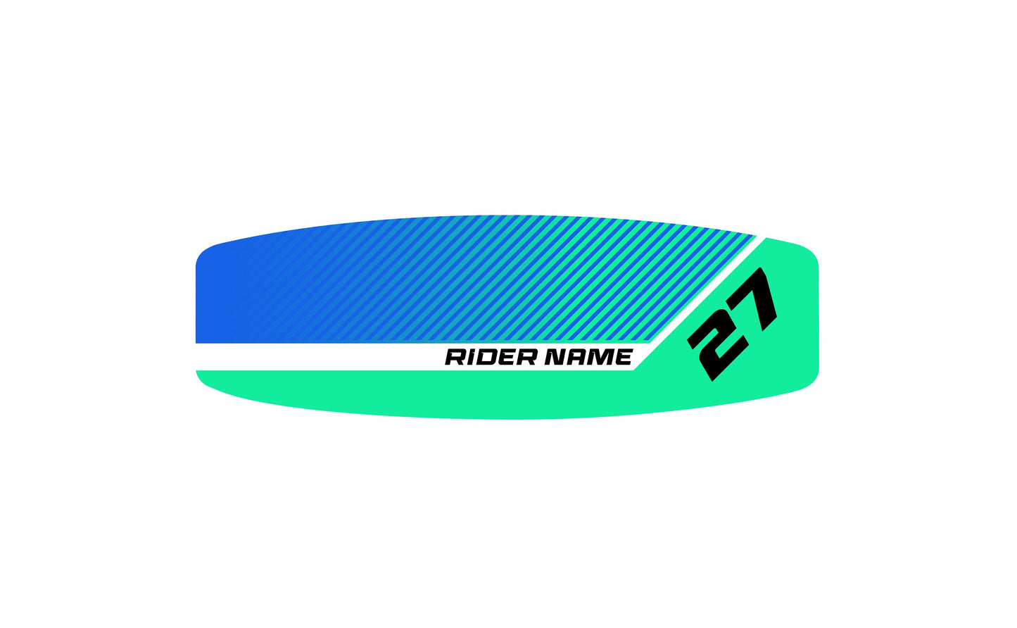 WAKEBOARD Turquoise Blue Graphics Kit