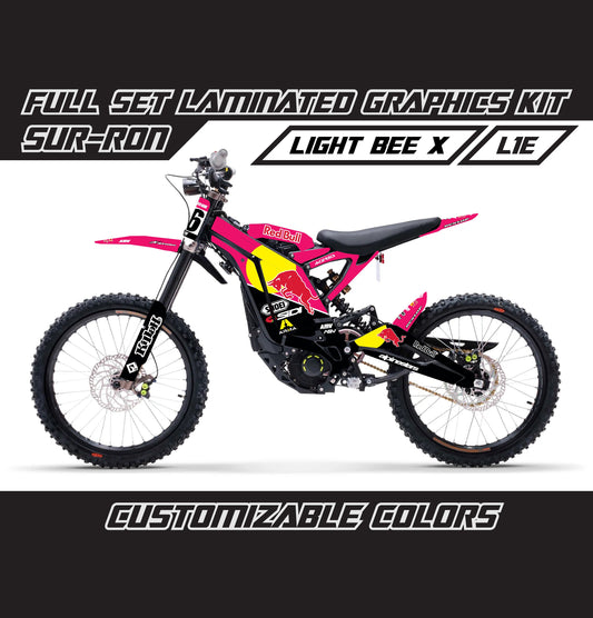 Sur Ron Light Bee X Pink Bull Graphics Kit