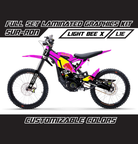 Sur Ron Light Bee X Purple Bull Graphics Kit