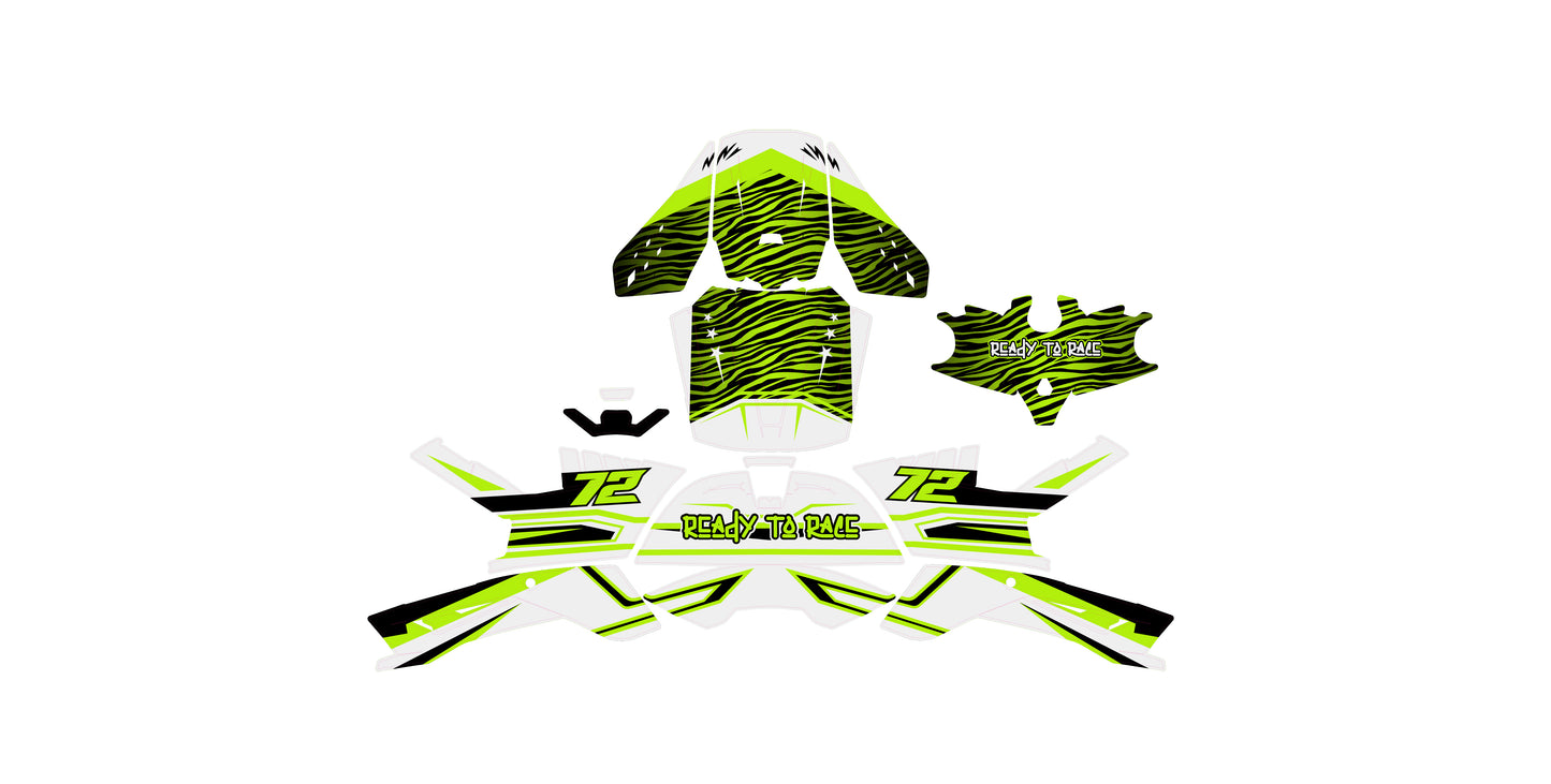 Alpinestars SM5 Lime White Helmet Graphics Kit